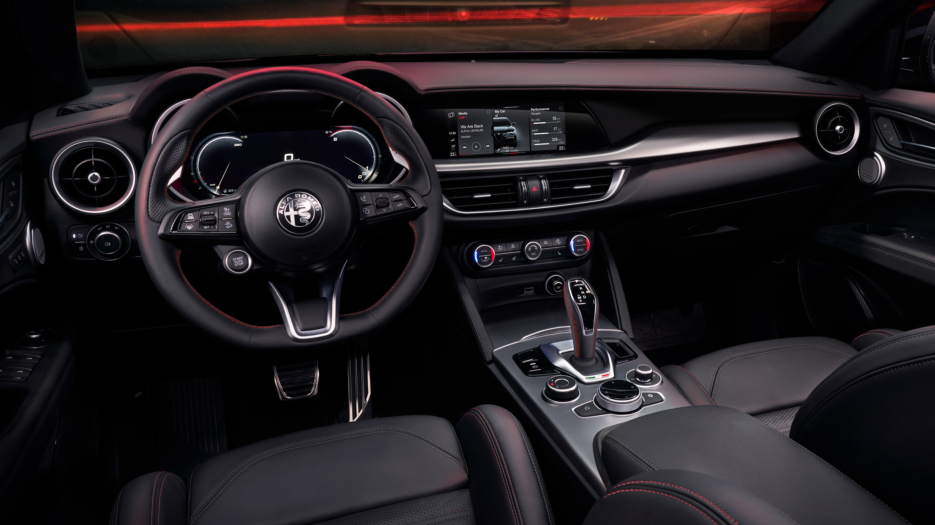 Alfa Romeo Stelvio facelift - dash