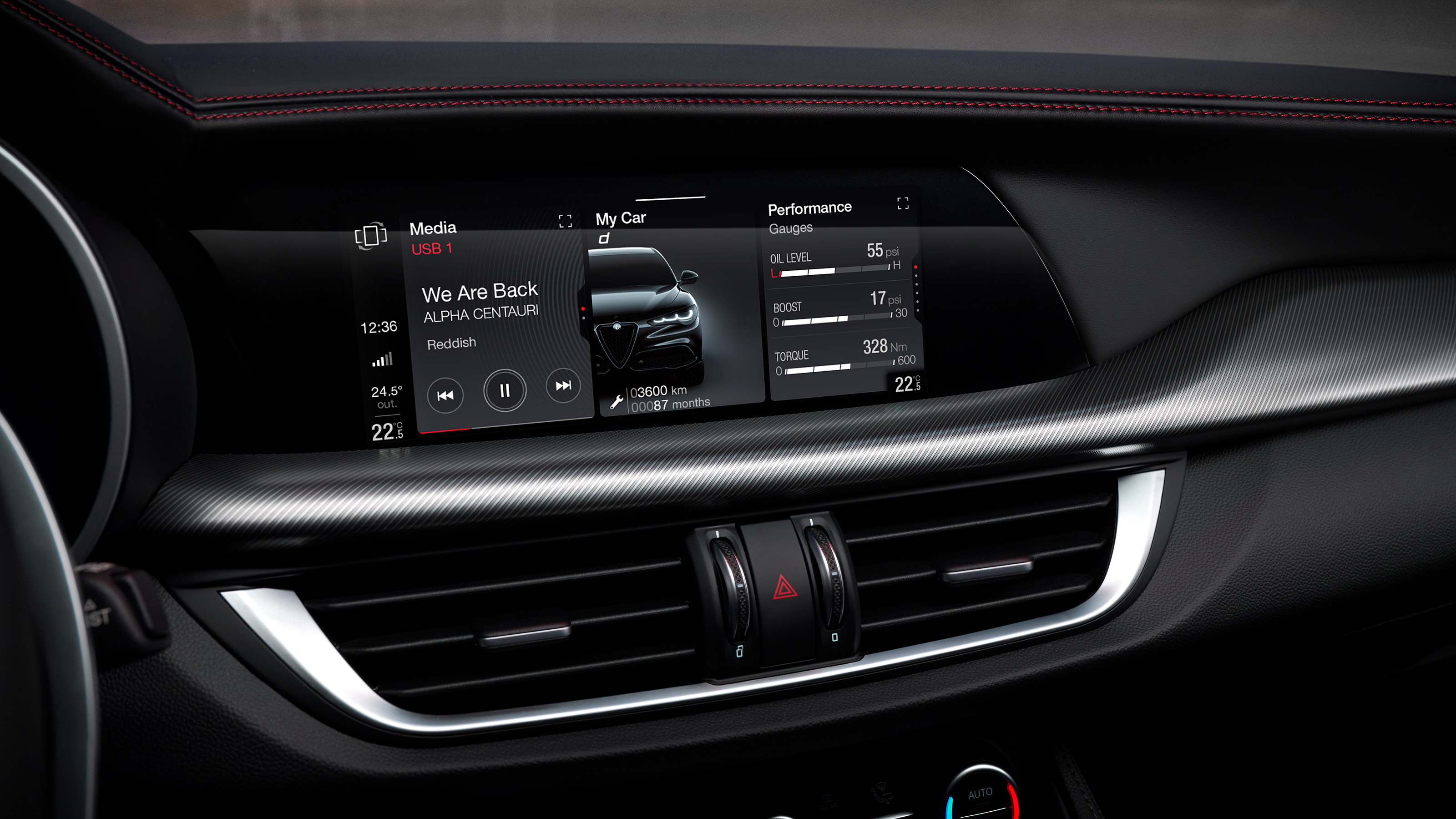 Alfa Romeo Stelvio facelift - infotainment