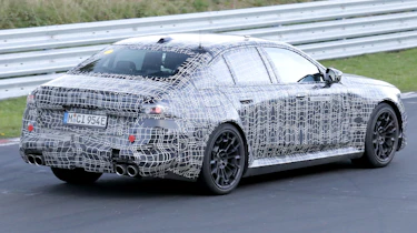 BMW M5 Hybrid Nurburgring testing - rear/right side
