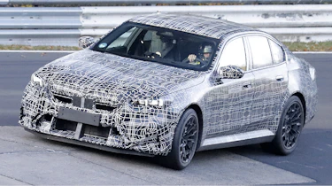 BMW M5 Hybrid Nurburgring testing - front/left side