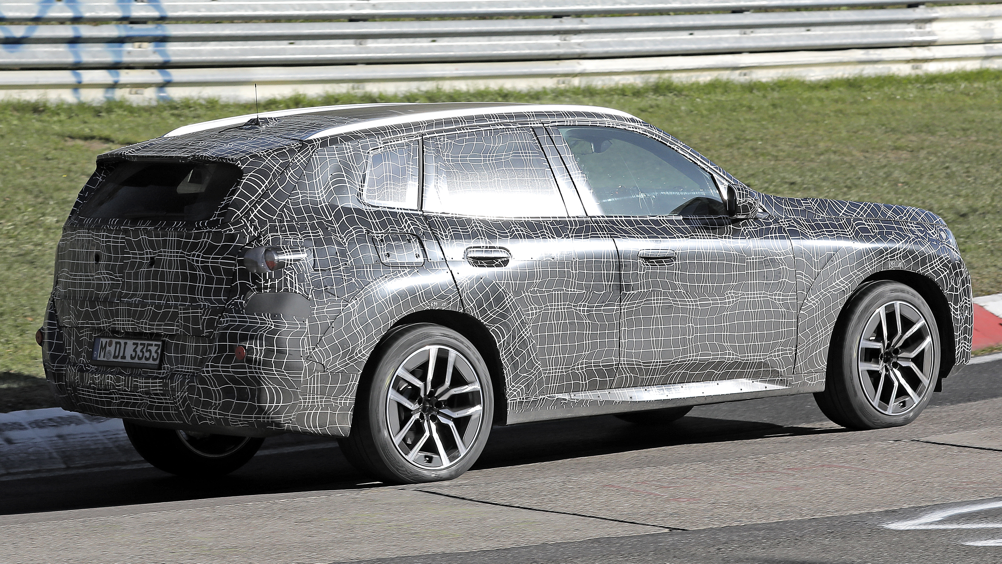 BMW X3 Nurburgring testing - rear angled