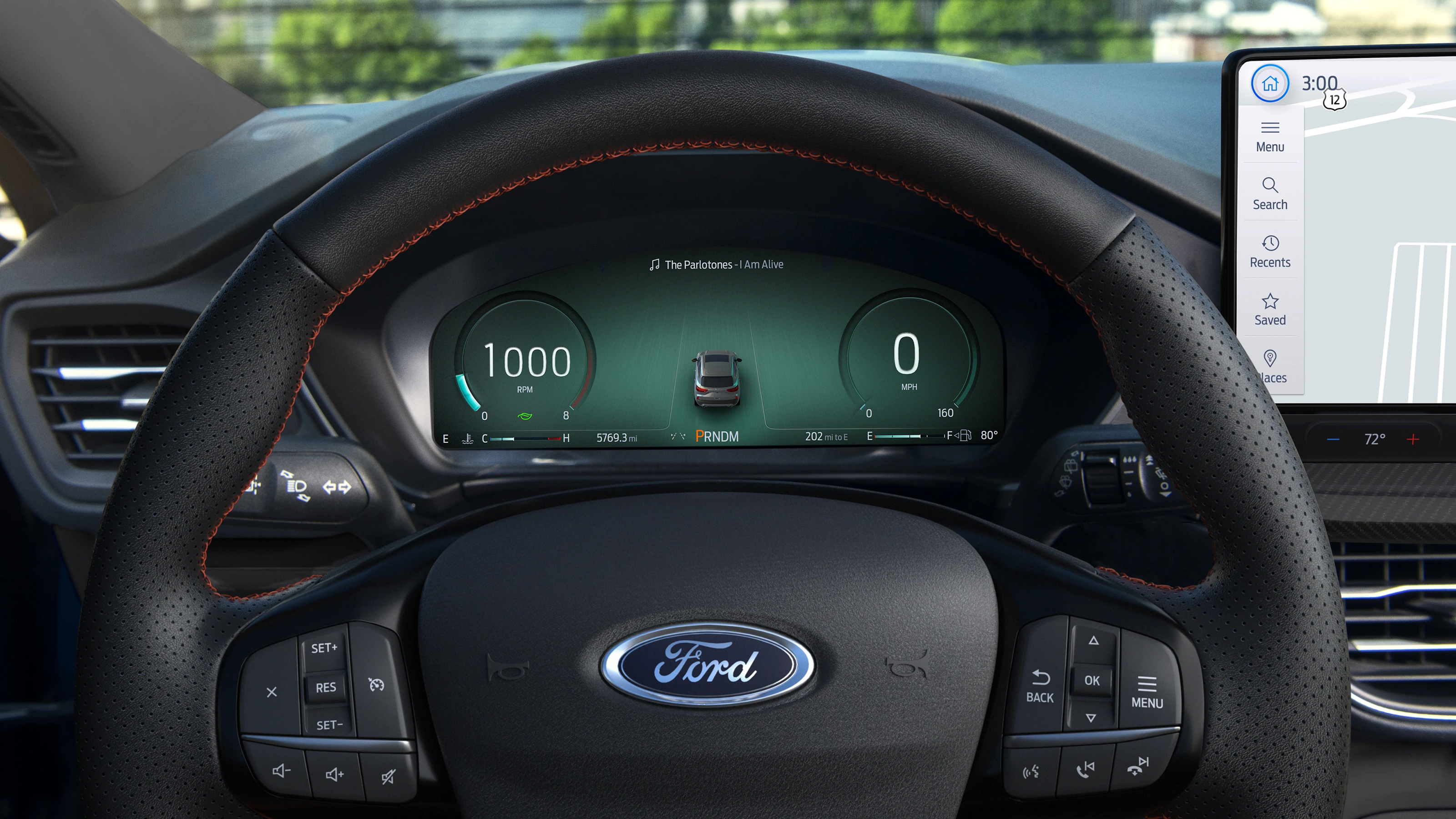 Ford Escape (Kuga facelift) - dashboard