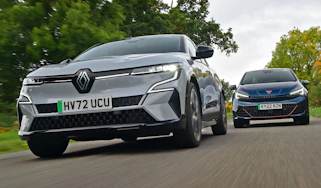 Renault Megane E-Tech and Cupra Born - front tracking