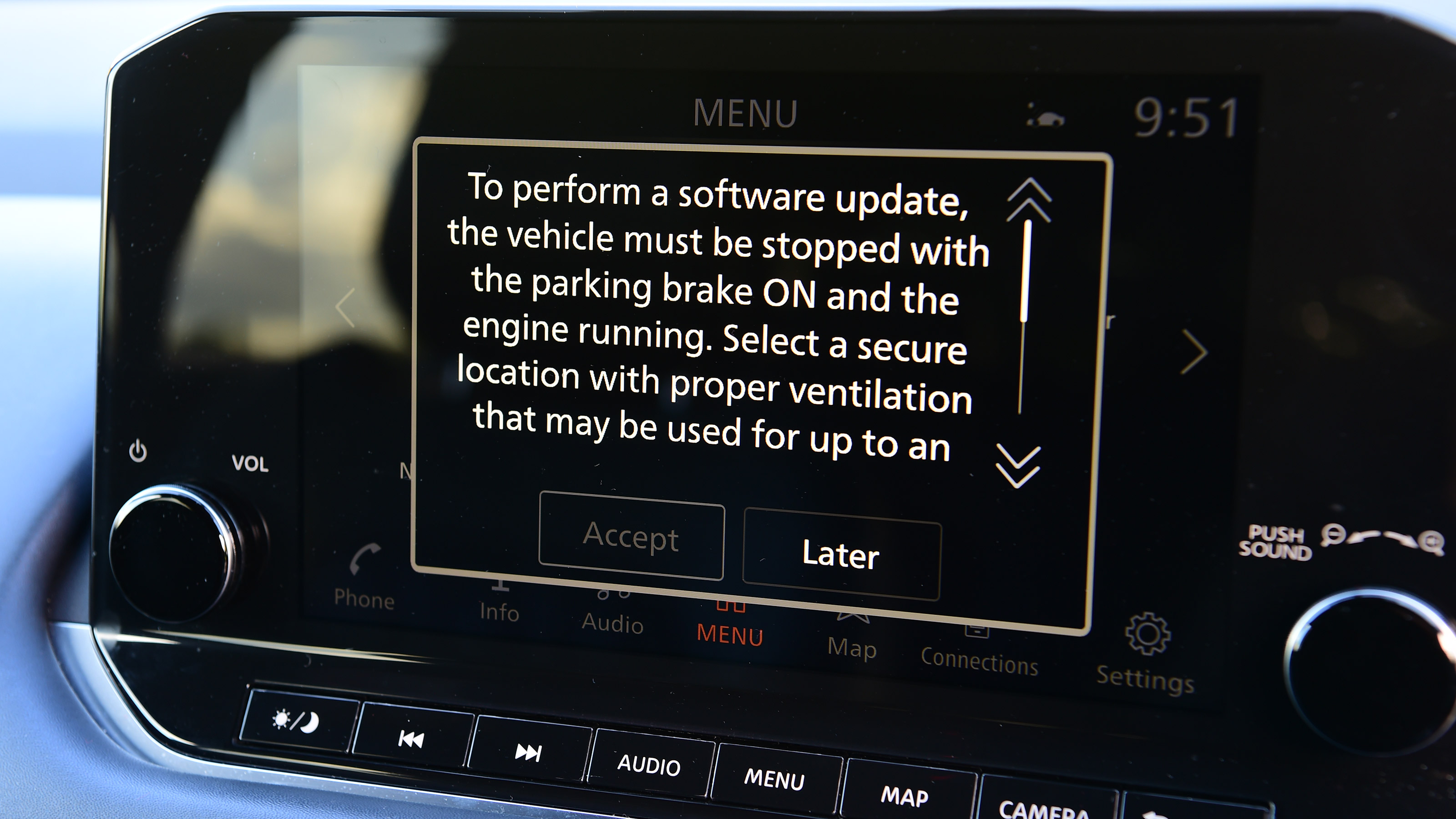 Nissan Qashqai - final report screen