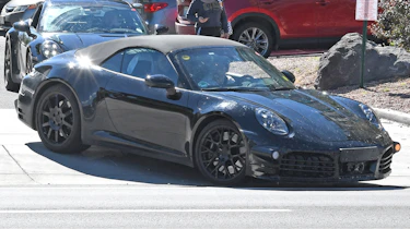 Camouflaged Porsche 911 Cabriolet - front
