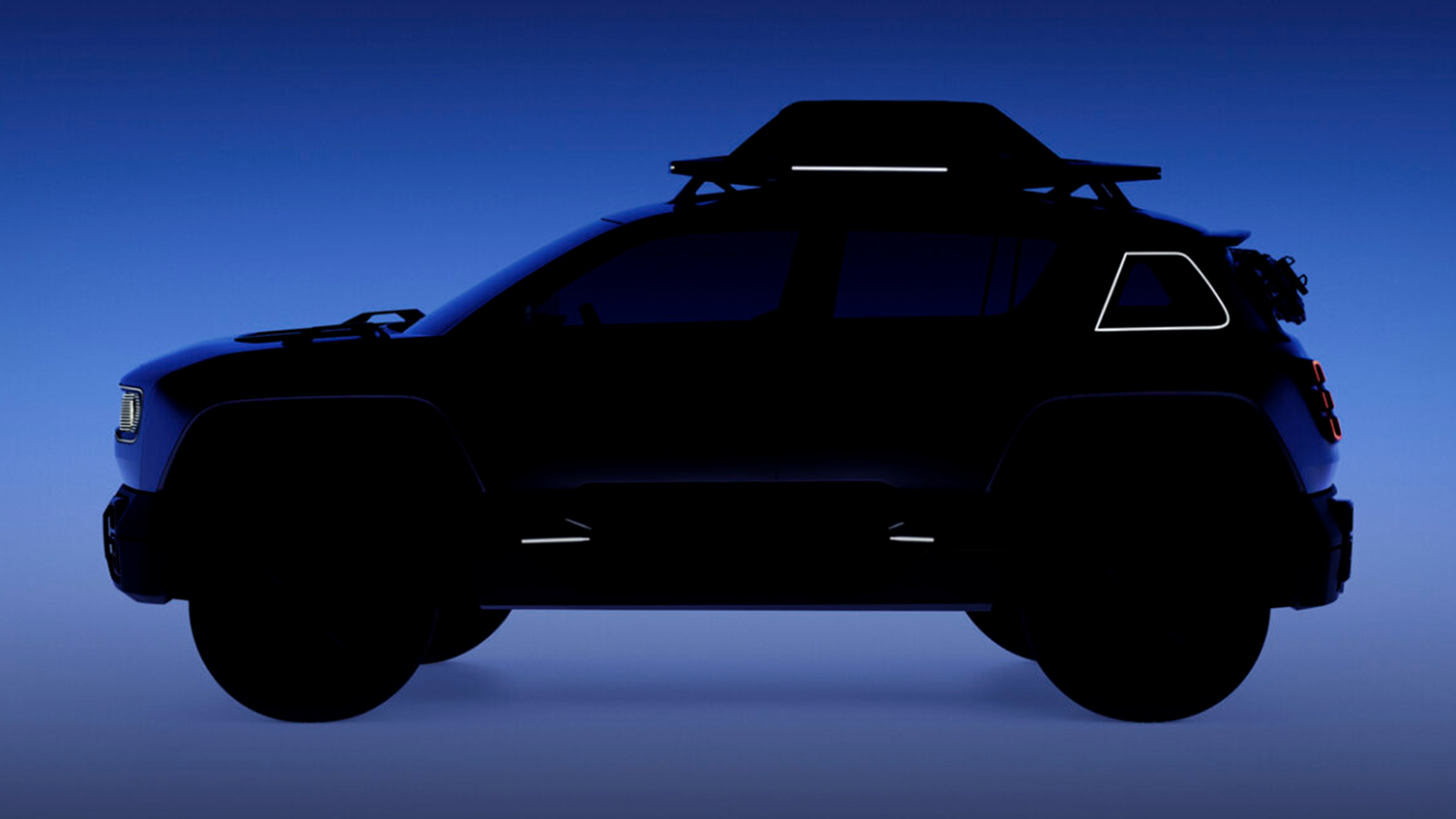 Renault 4 silhouette - side