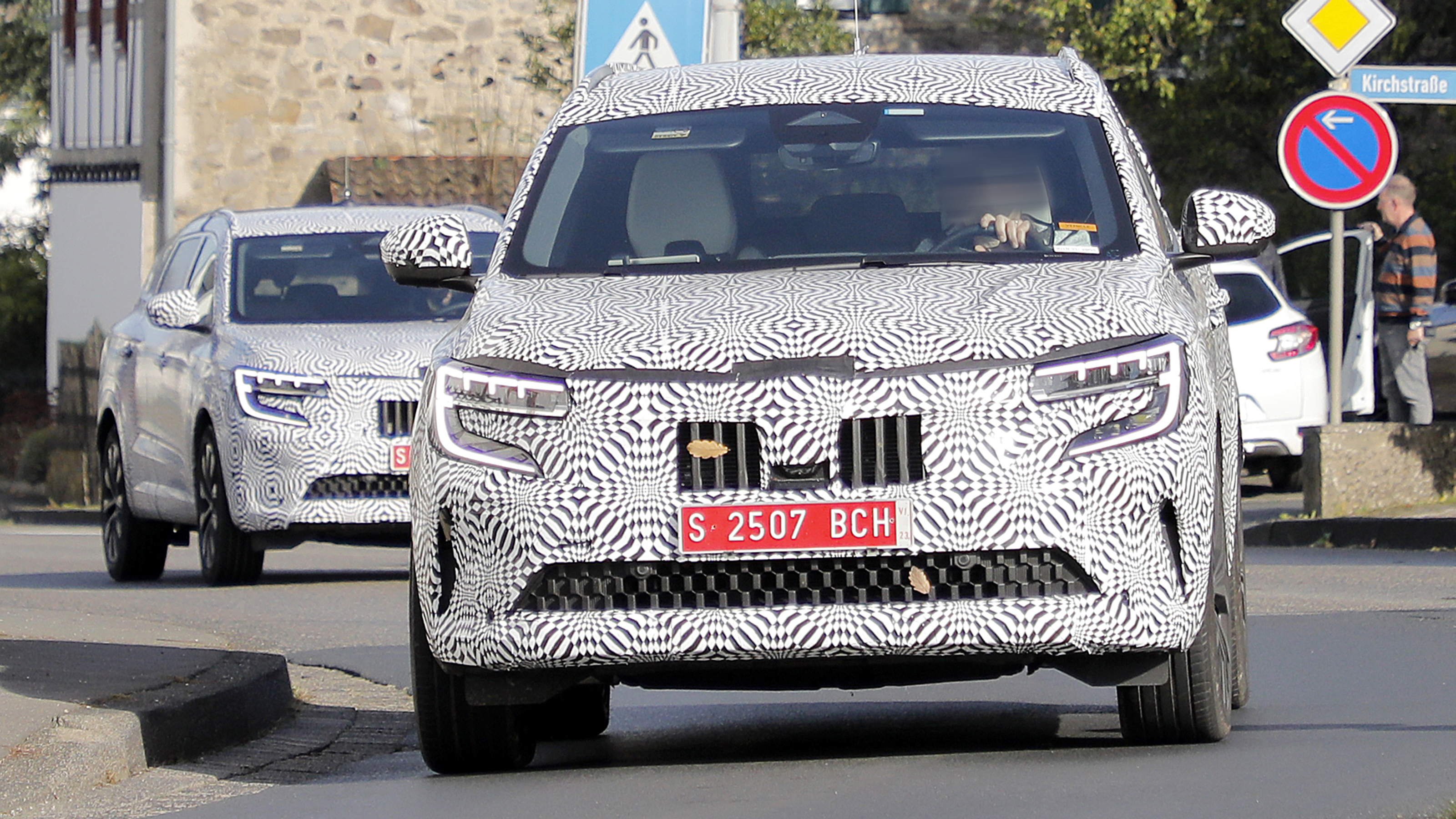 Two Renault Grand Australs (camouflaged) - front
