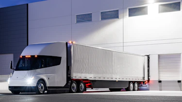 Tesla Semi - parked in loading bay