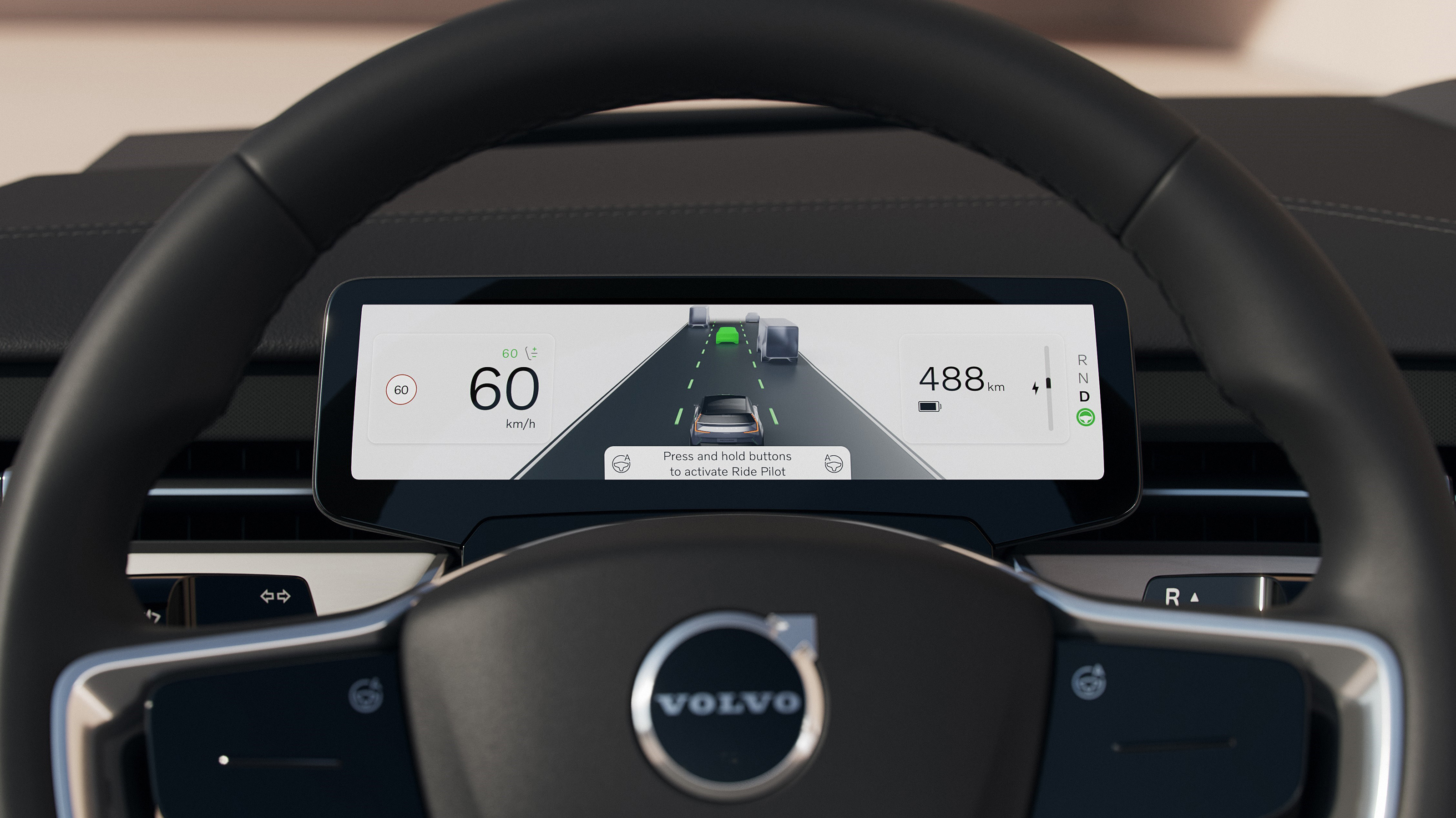 Volvo EX90 interior - dials