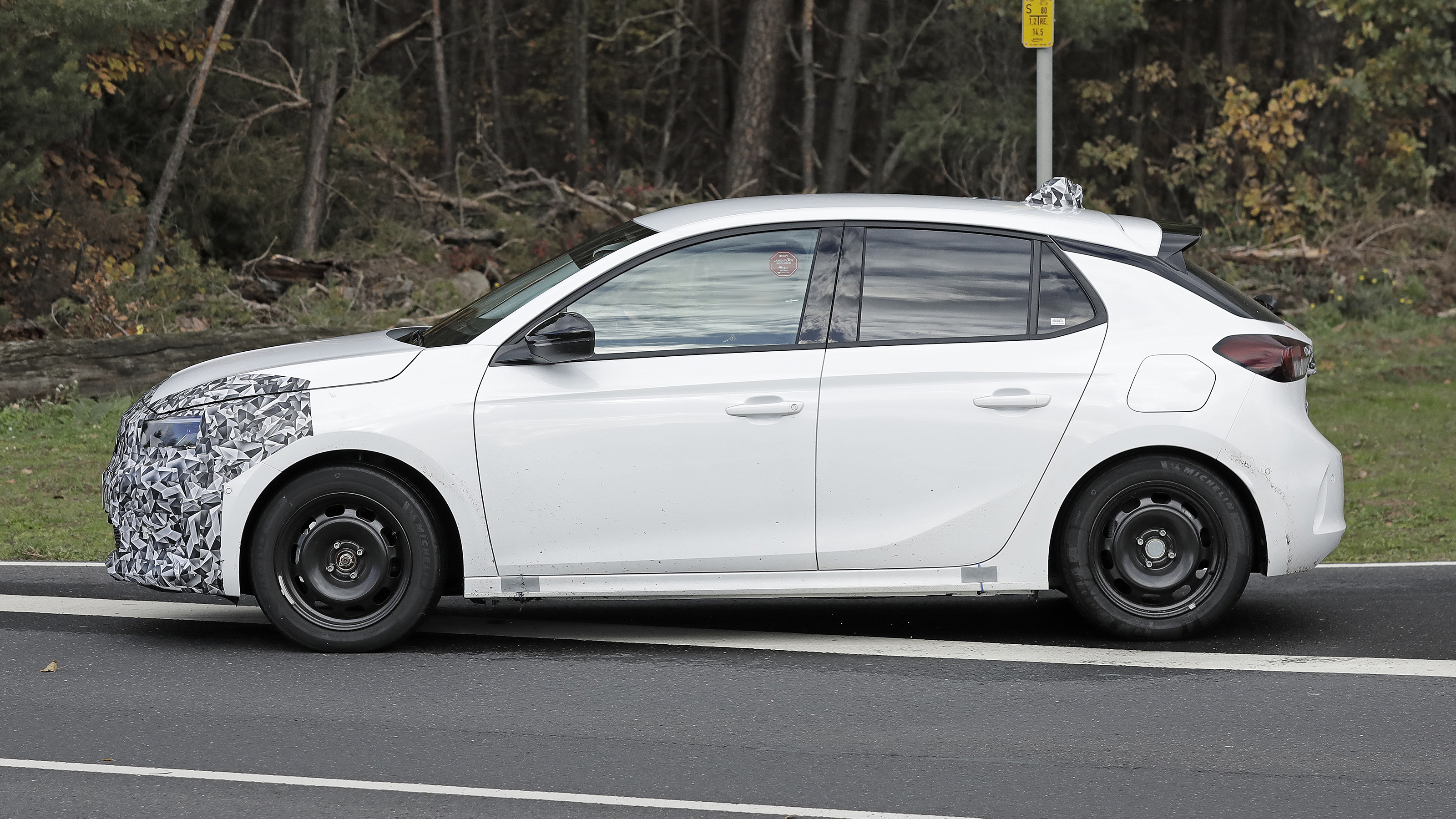 2023 Vauxhall Corsa (camouflaged) - side