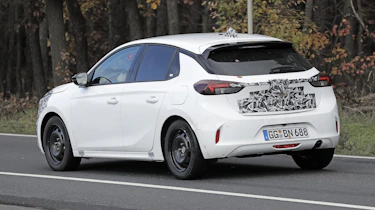2023 Vauxhall Corsa (camouflaged) - rear angled