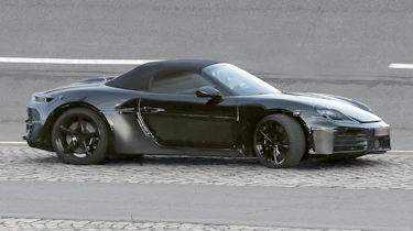 New Porsche Boxster (camouflaged) - side