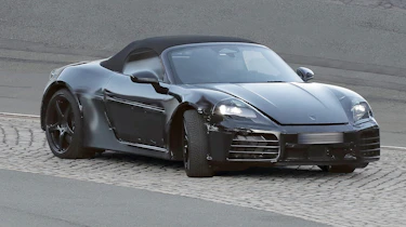 New Porsche Boxster (camouflaged) - front angle
