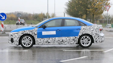 Audi A3 saloon spy - side