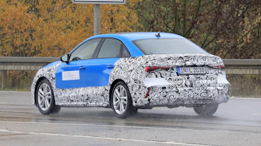 Audi A3 saloon spy - rear