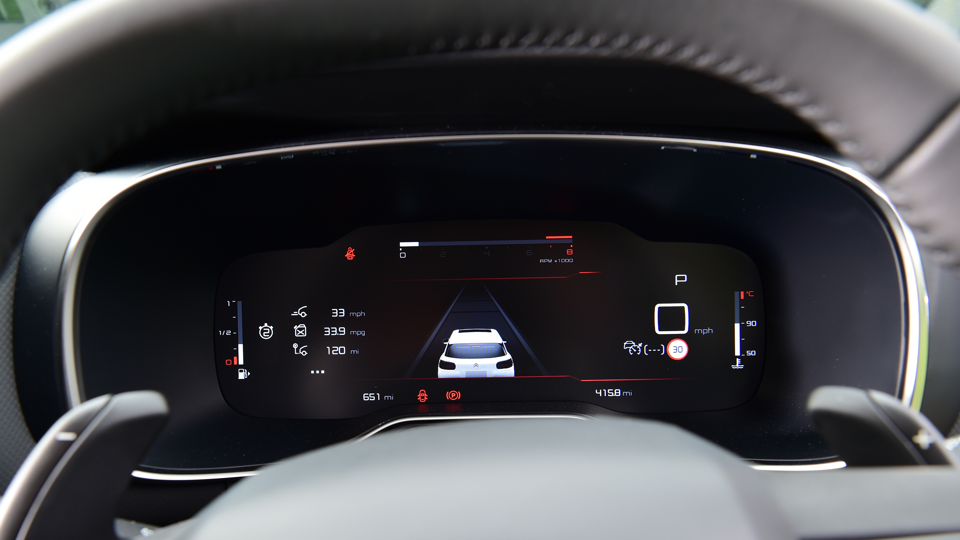 Citroen C5 Aircross - dash screen
