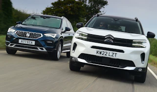 Citroen C5 Aircross and SEAT Ateca - front tracking