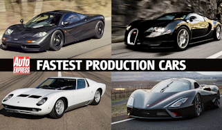Fastest production cars - header image
