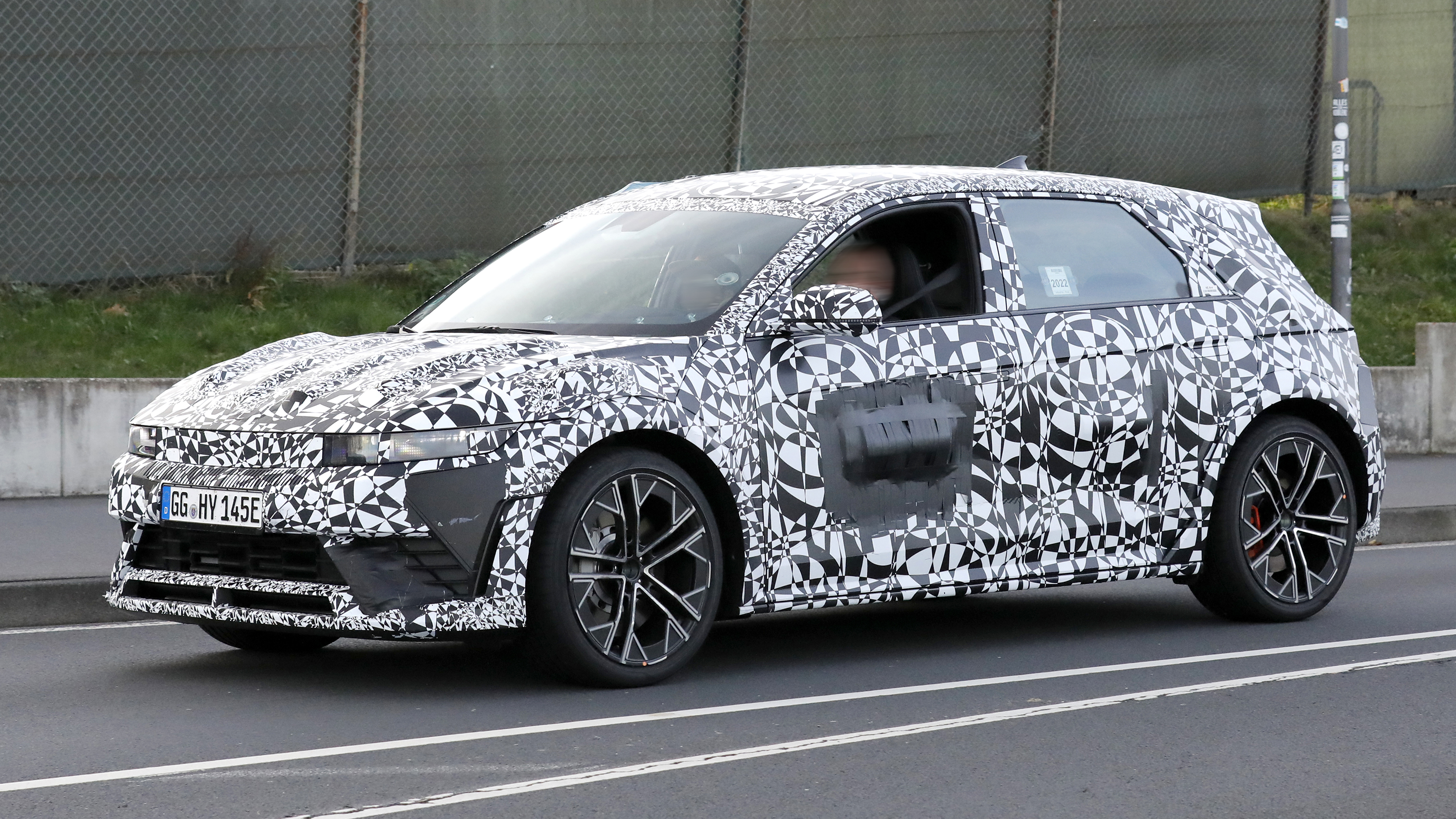 Hyundai Ioniq 5 N (camouflaged) - front angled