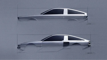 Hyundai Pony Coupe Concept - design sketches