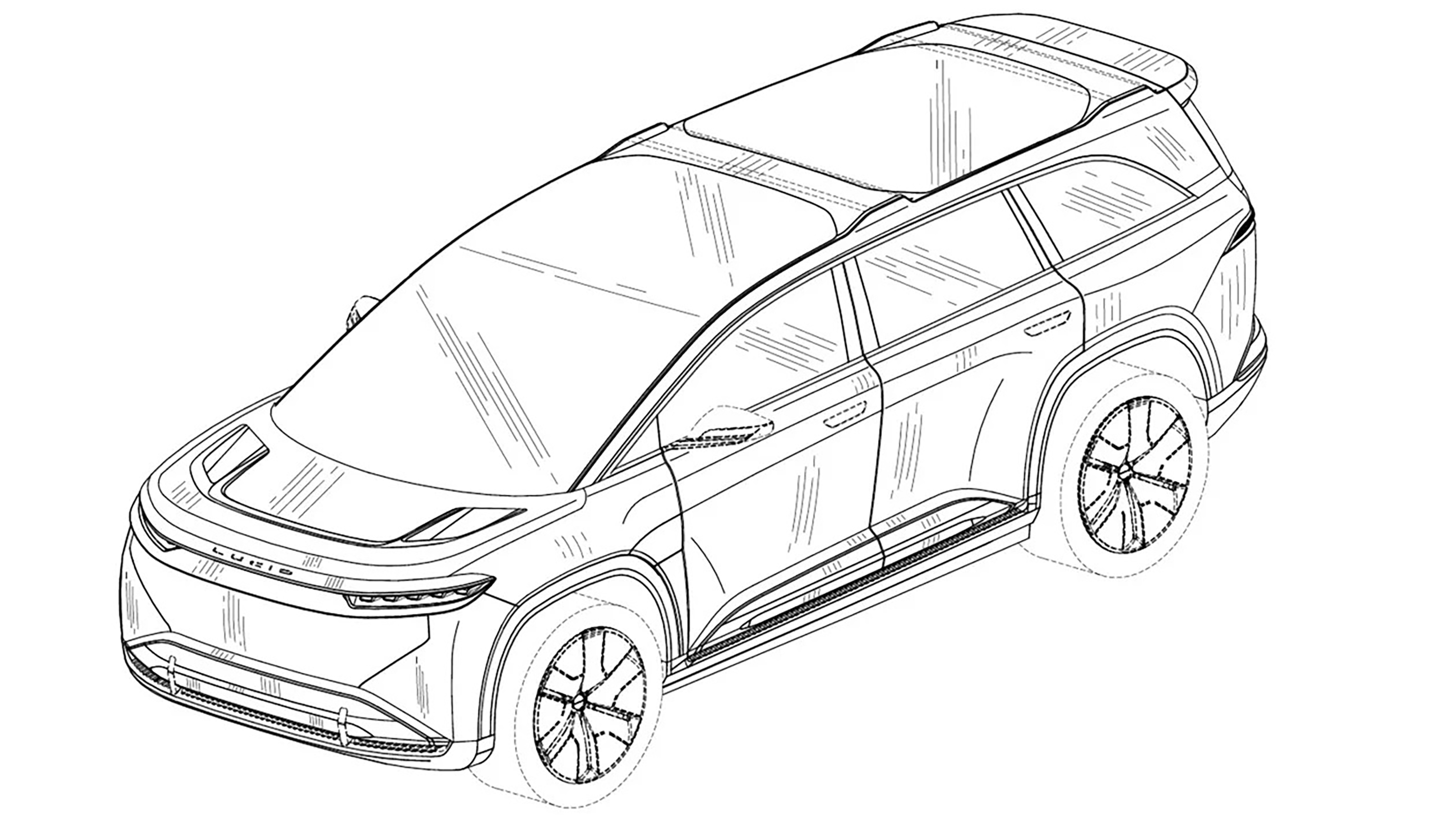 Lucid Gravity front quarter