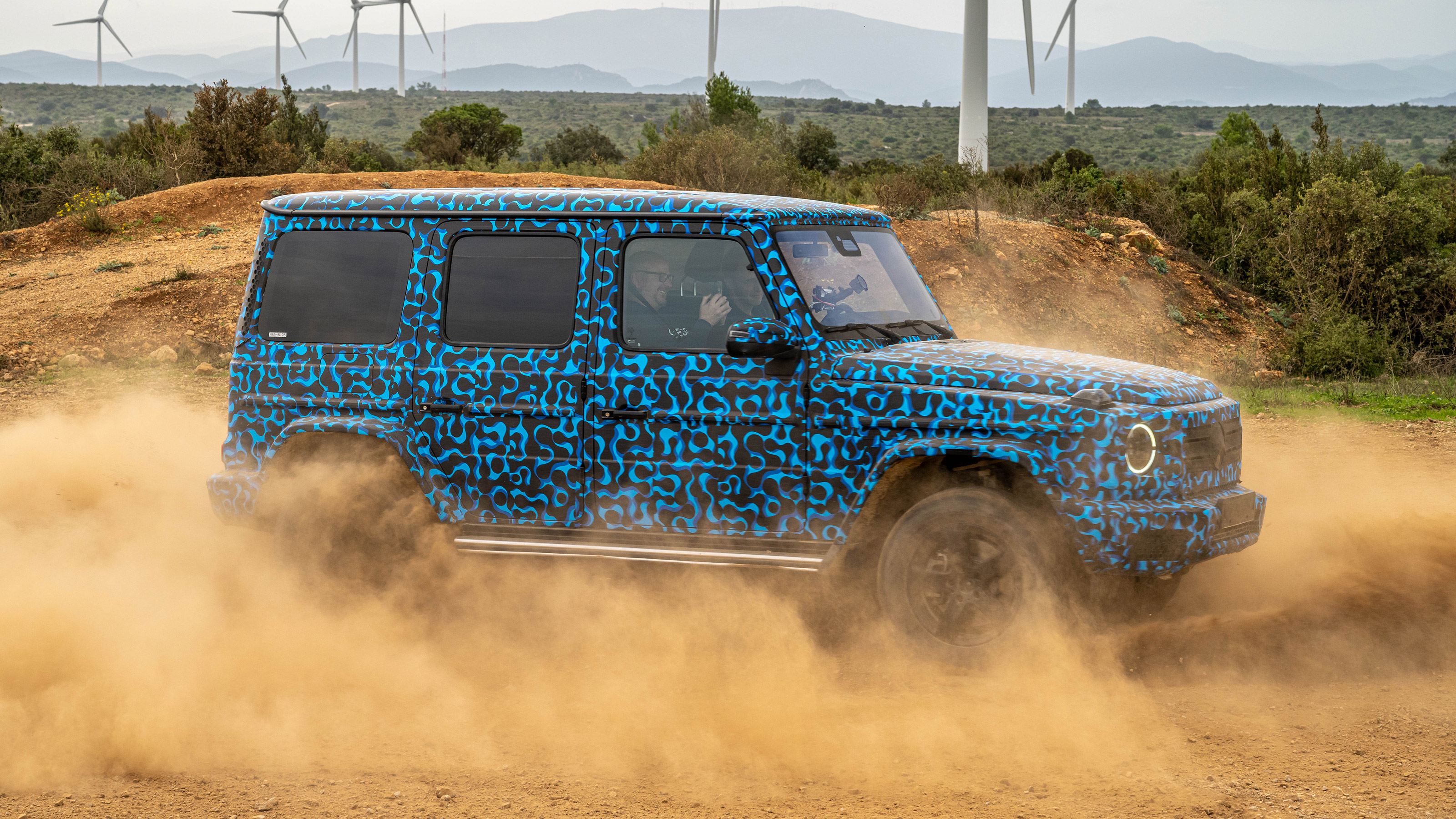 Mercedes EQG prototype - front off-road