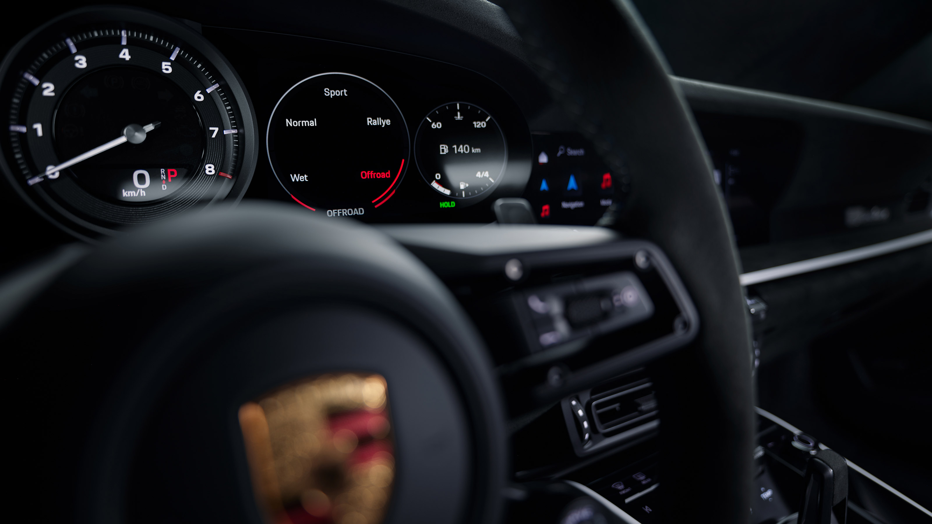 Porsche 911 Dakar - dials