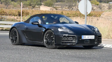 Electric Porsche Boxster spy shots