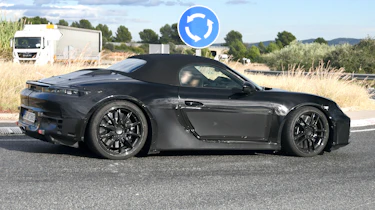 Electric Porsche Boxster spy shots