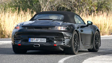 Electric Porsche Boxster spy shots