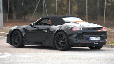 Electric Porsche Boxster spy shots
