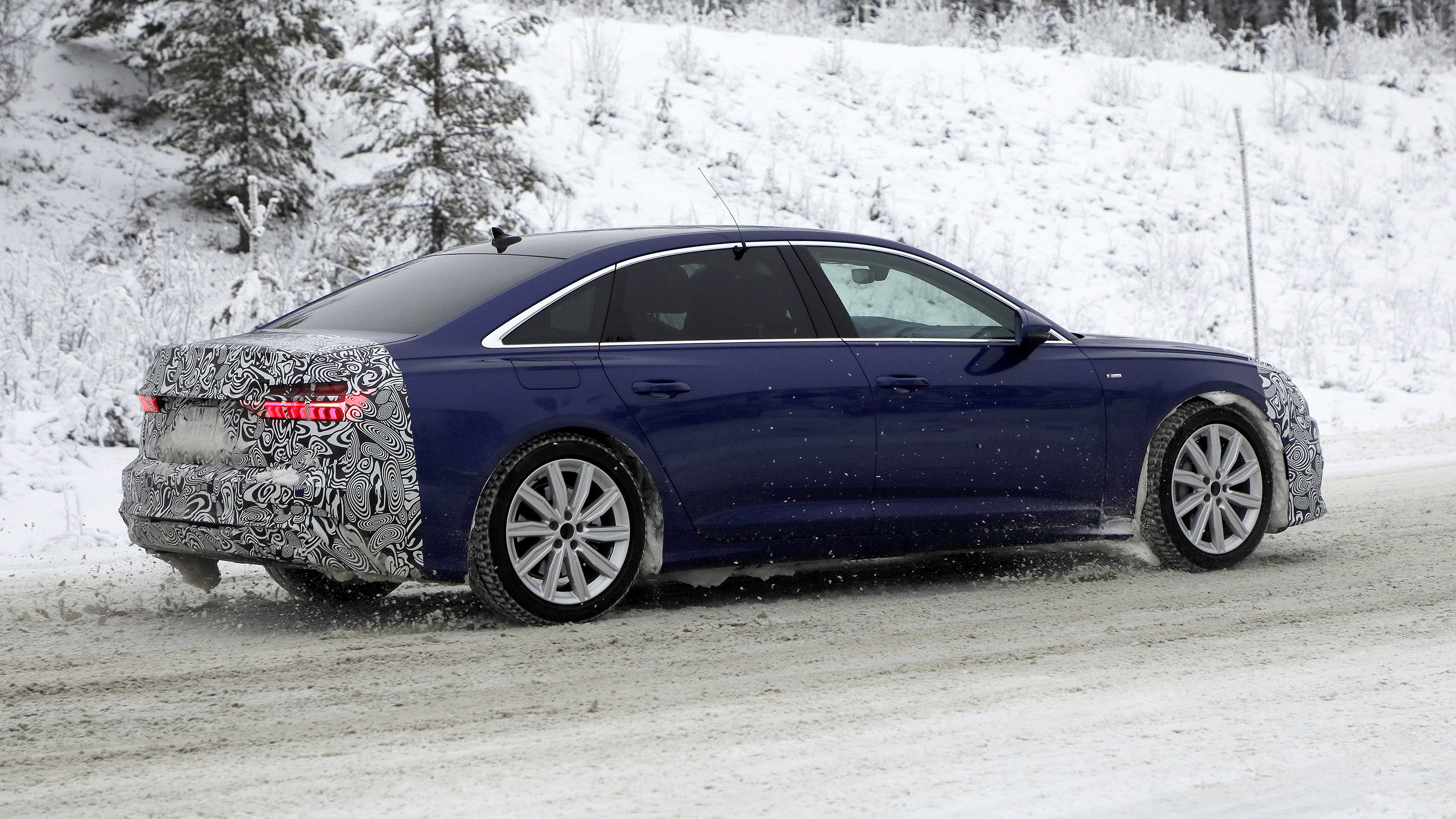 Audi A6 facelift spyshot 5