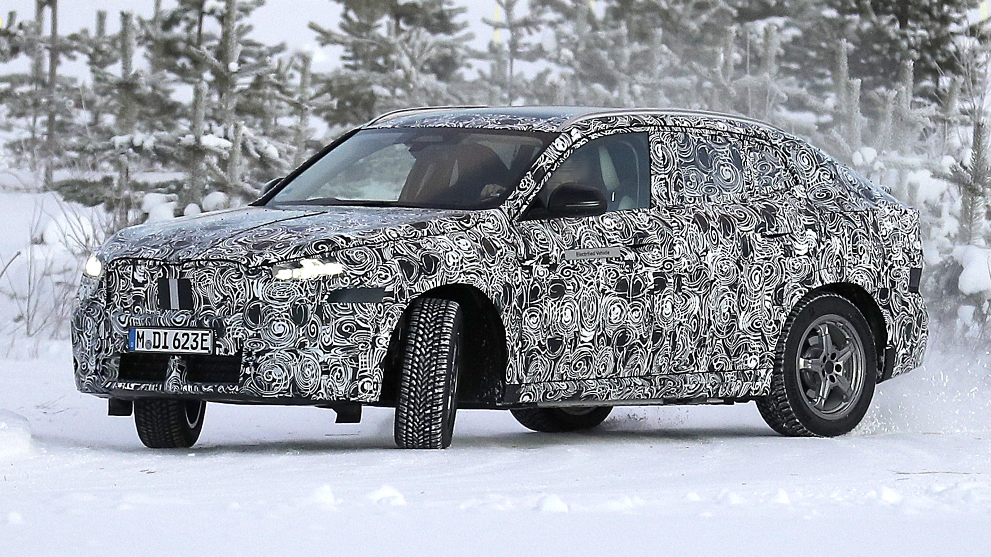 BMW iX2 (camouflaged) - front angled