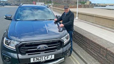 Kim Adams and his Ford Ranger