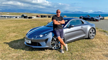 Steve Sutcliffe and his Alpine A110