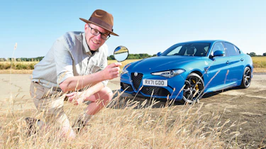 Sean Carson with his Alfa Romeo Giulia Quadrifoglio