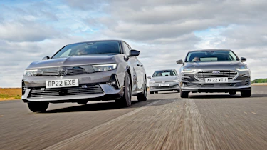 Vauxhall Astra, Volkswagen Golf and Ford Focus