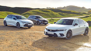Honda Civic, Toyota Corolla and Vauxhall Astra