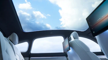 Afeela prototype - rear seats and panoramic roof