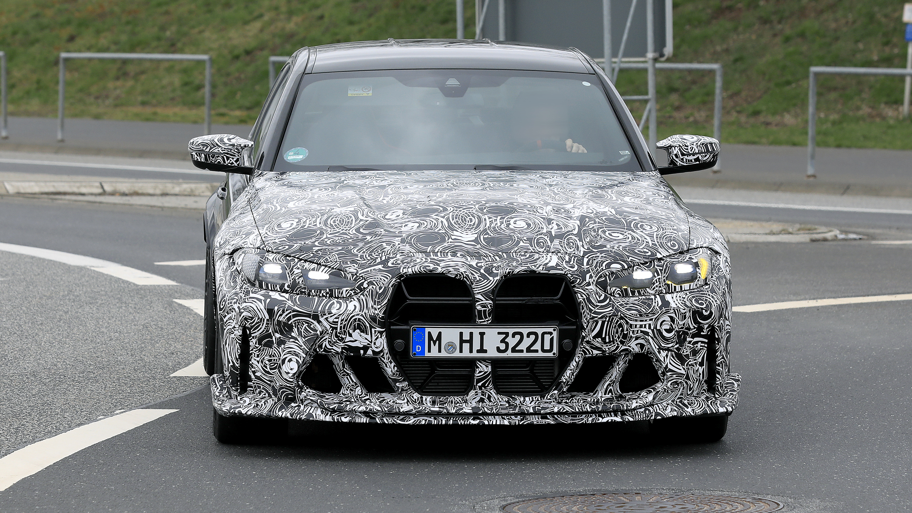 New BMW M3 CS - front road