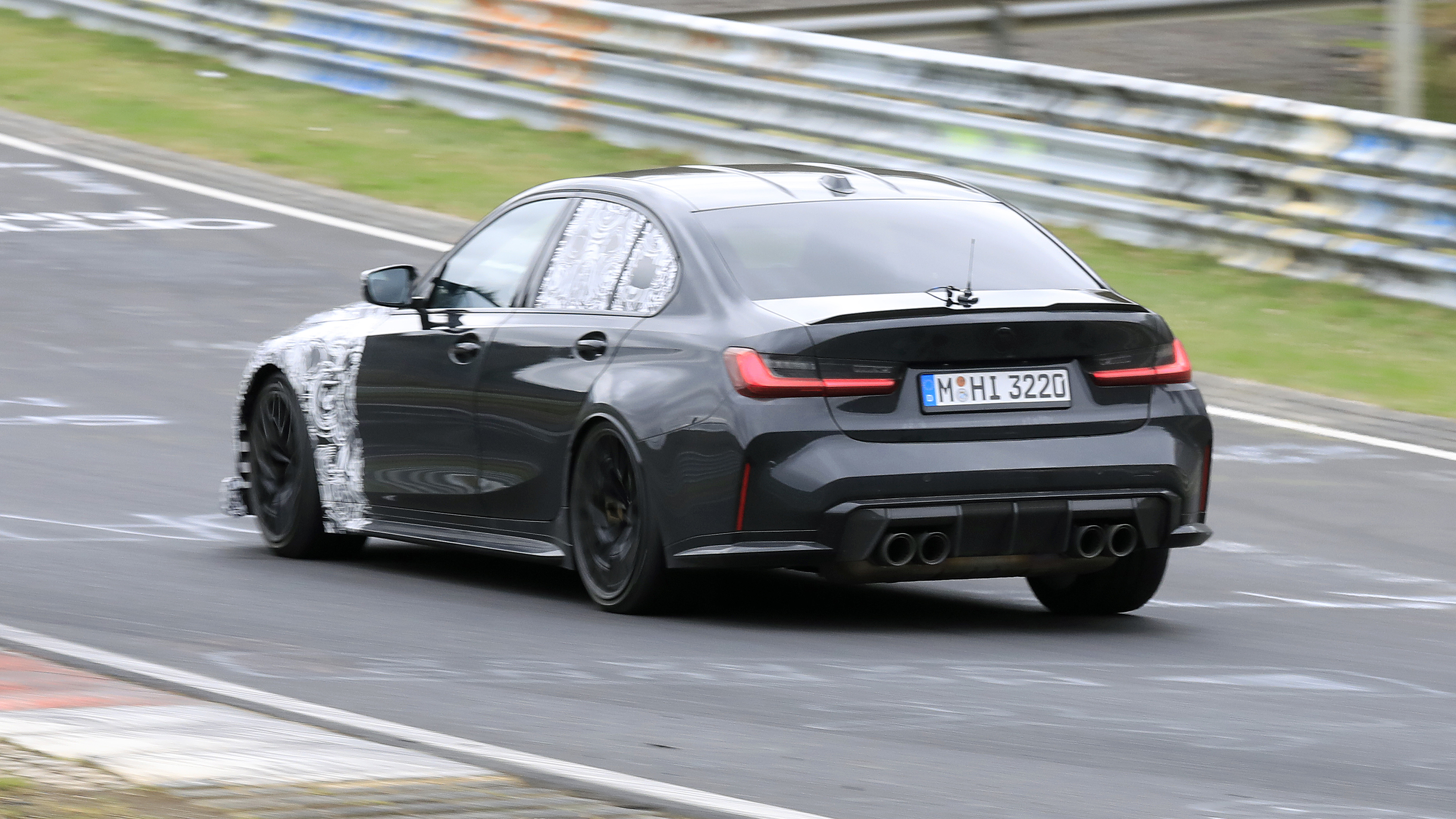 New BMW M3 CS - rear track