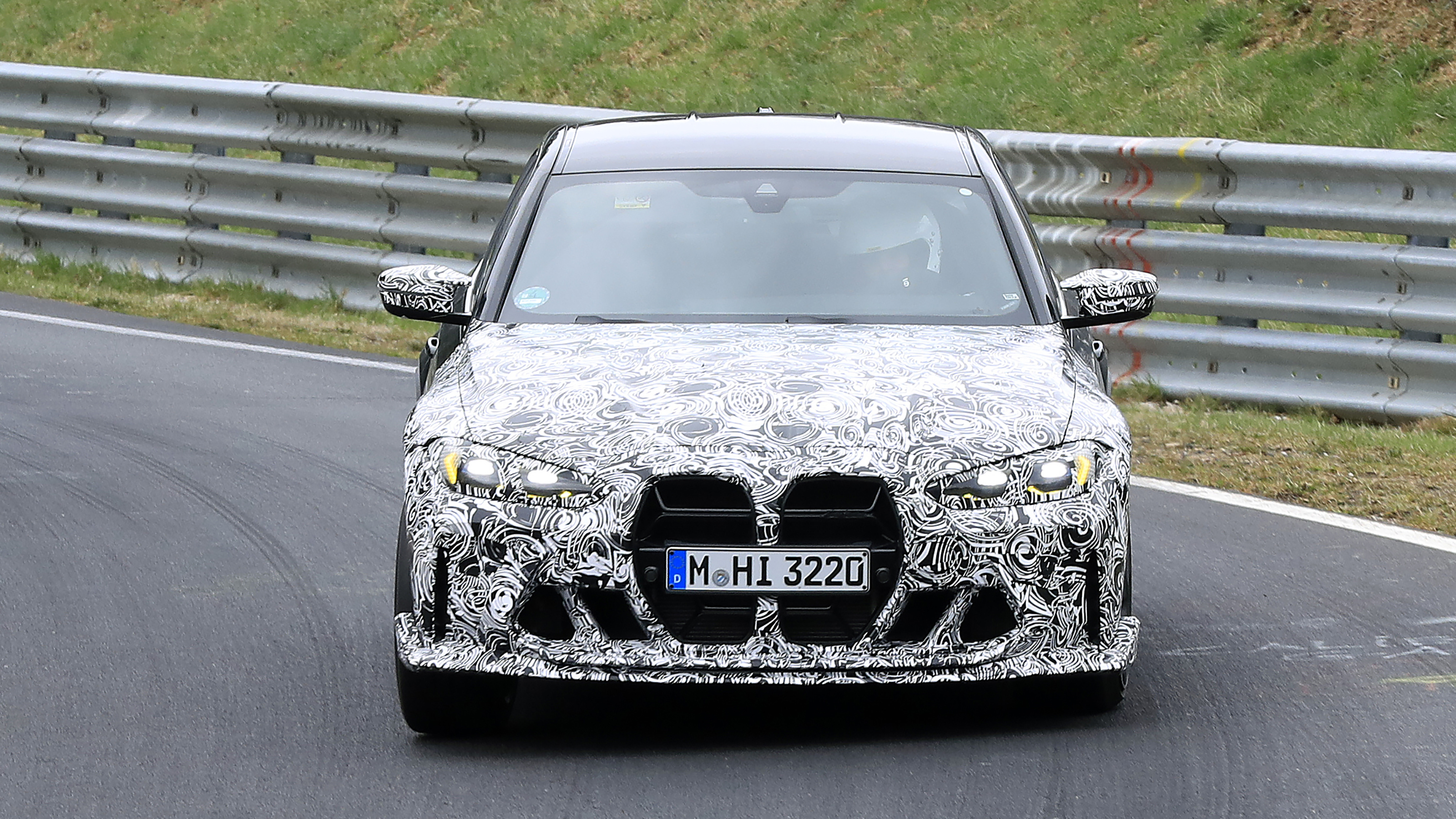 New BMW M3 CS - front track