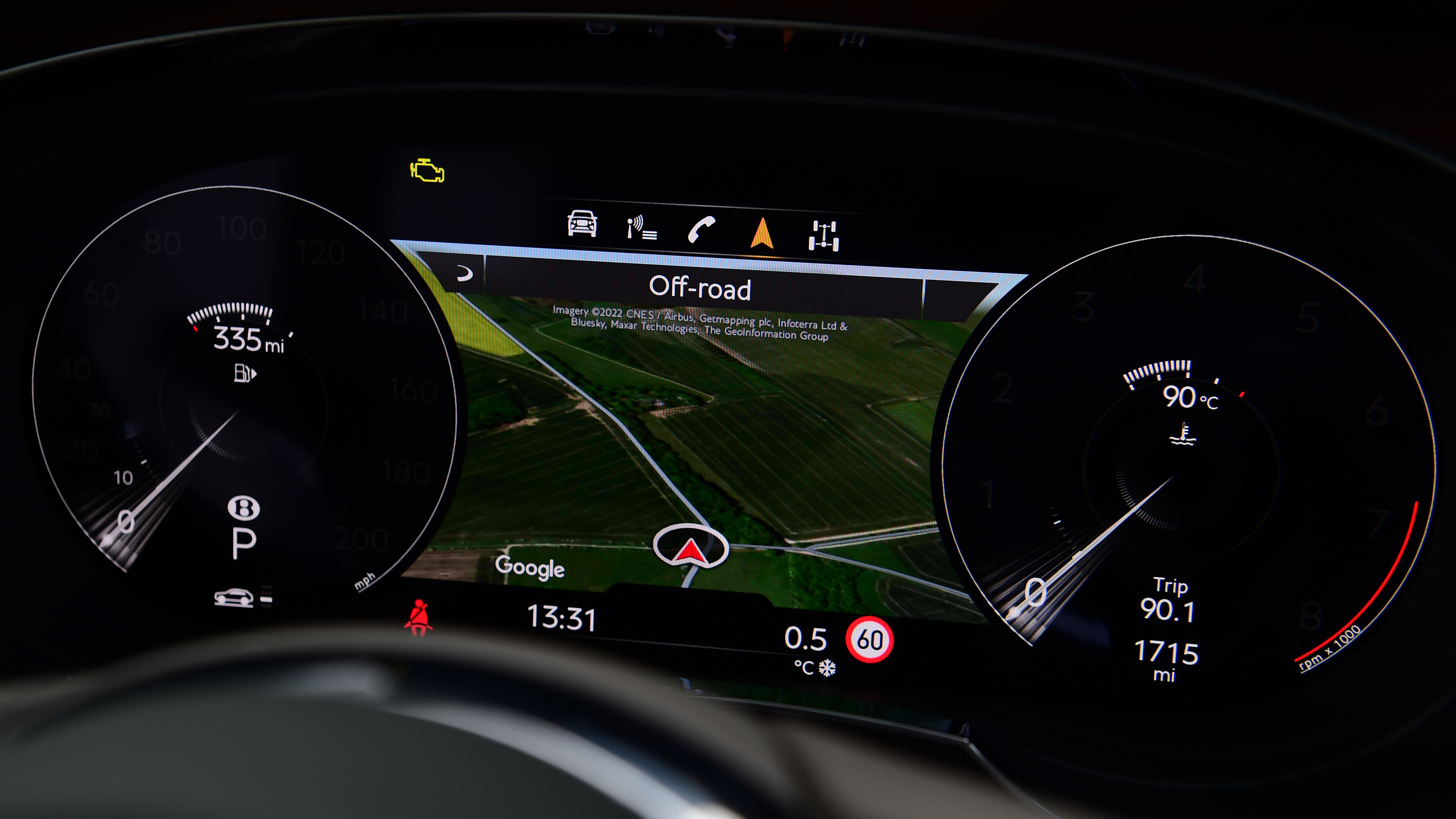 Bentley Bentayga EWB - dash screen