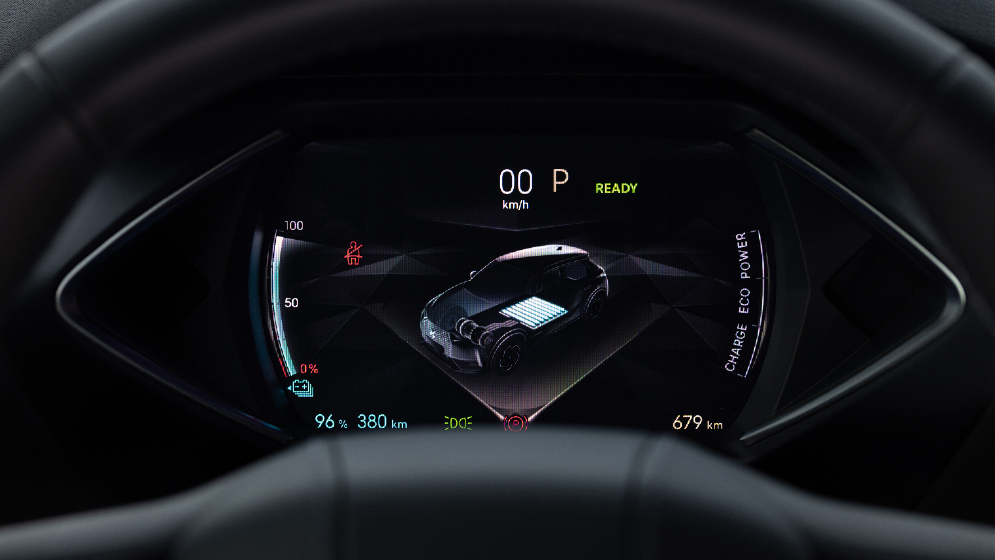 DS 3 E-Tense - dashboard screen