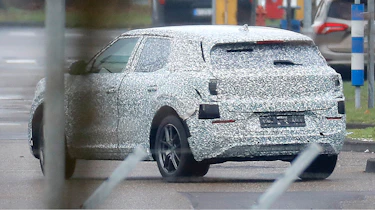 Ford EV SUV (camouflaged) spyshot - rear
