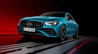 Mercedes-AMG CLA 45 - blue coupe front