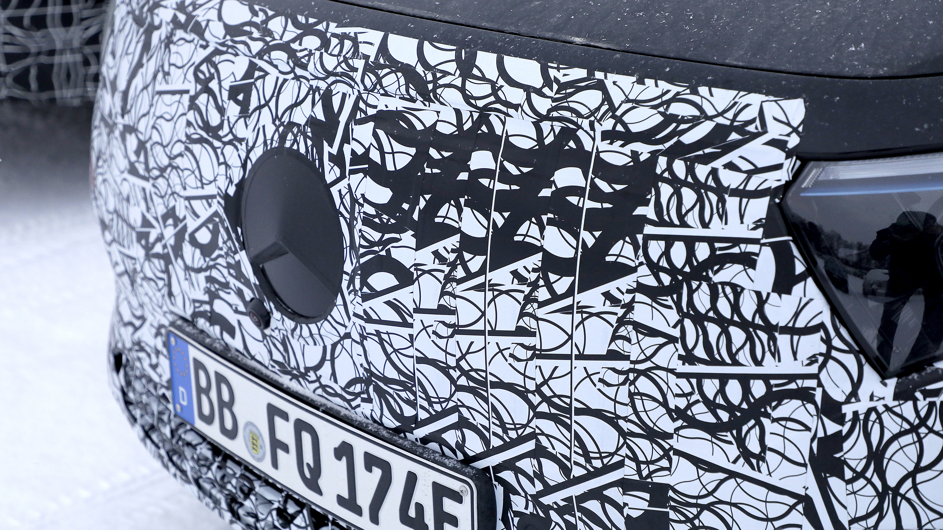 Mercedes EQA (camouflaged) - front 'grille'