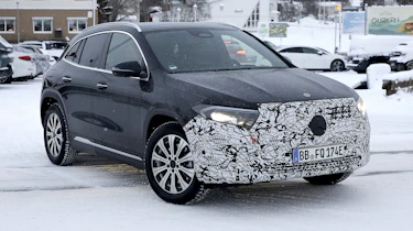 Mercedes EQA (camouflaged) - front angled