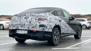 Mercedes GLC Coupe (camouflaged) - rear angle