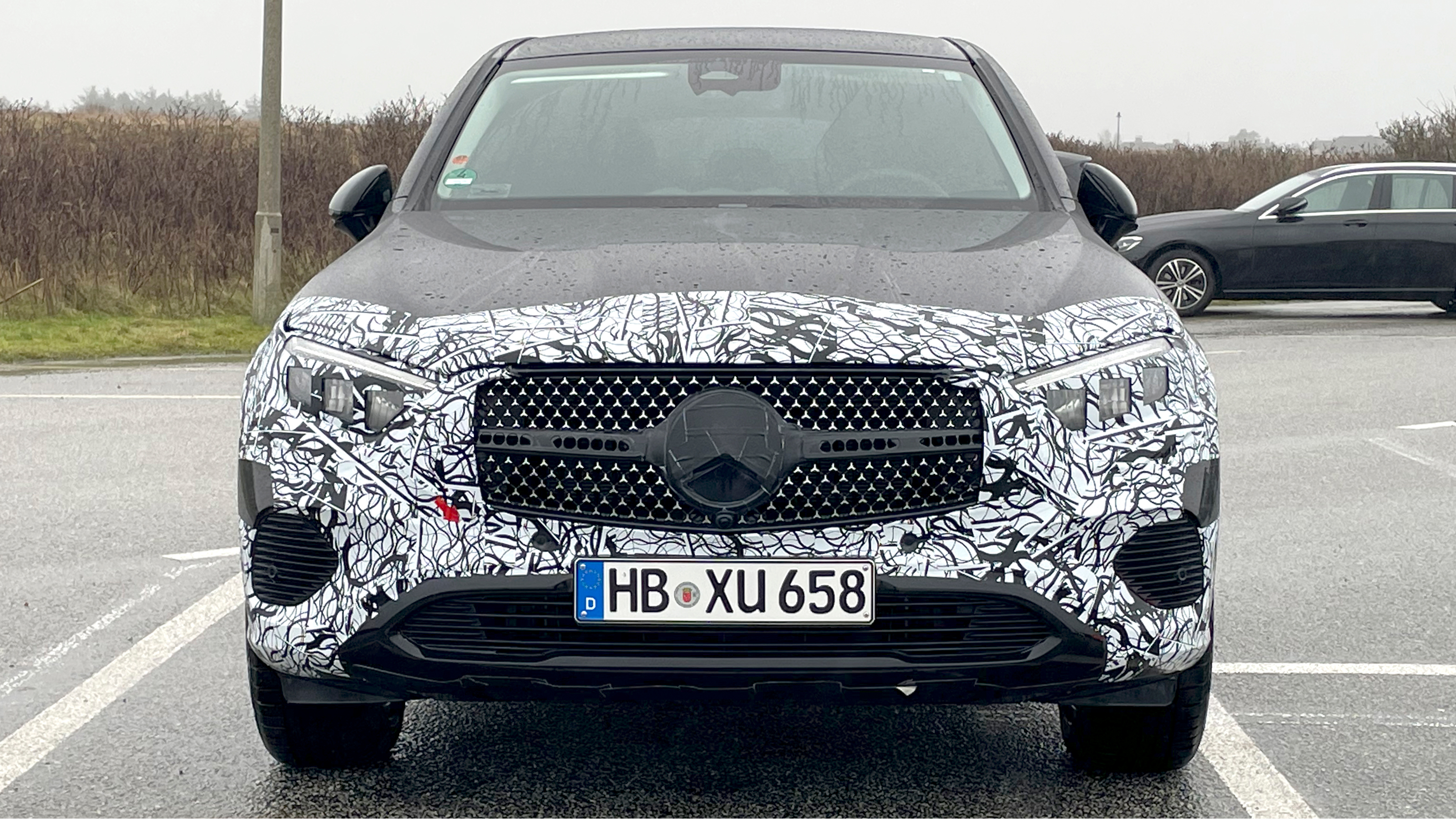 Mercedes GLC Coupe (camouflaged) - front